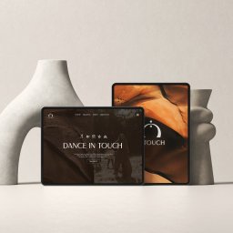 Brand Wellness by Alex - Wizualizacja ekranów, w oparciu o zaprojektowaną przeze mnie identyfikację wizualną dla szkoły tańca Intouch