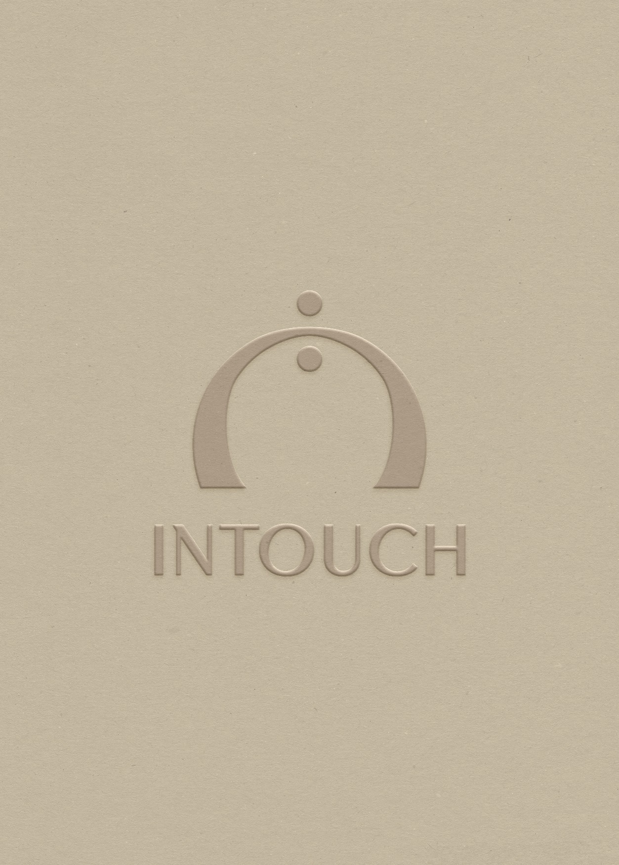 Projekt logotypu szkoły tańca Intouch - część całościowego projektu identyfikacji wizualnej