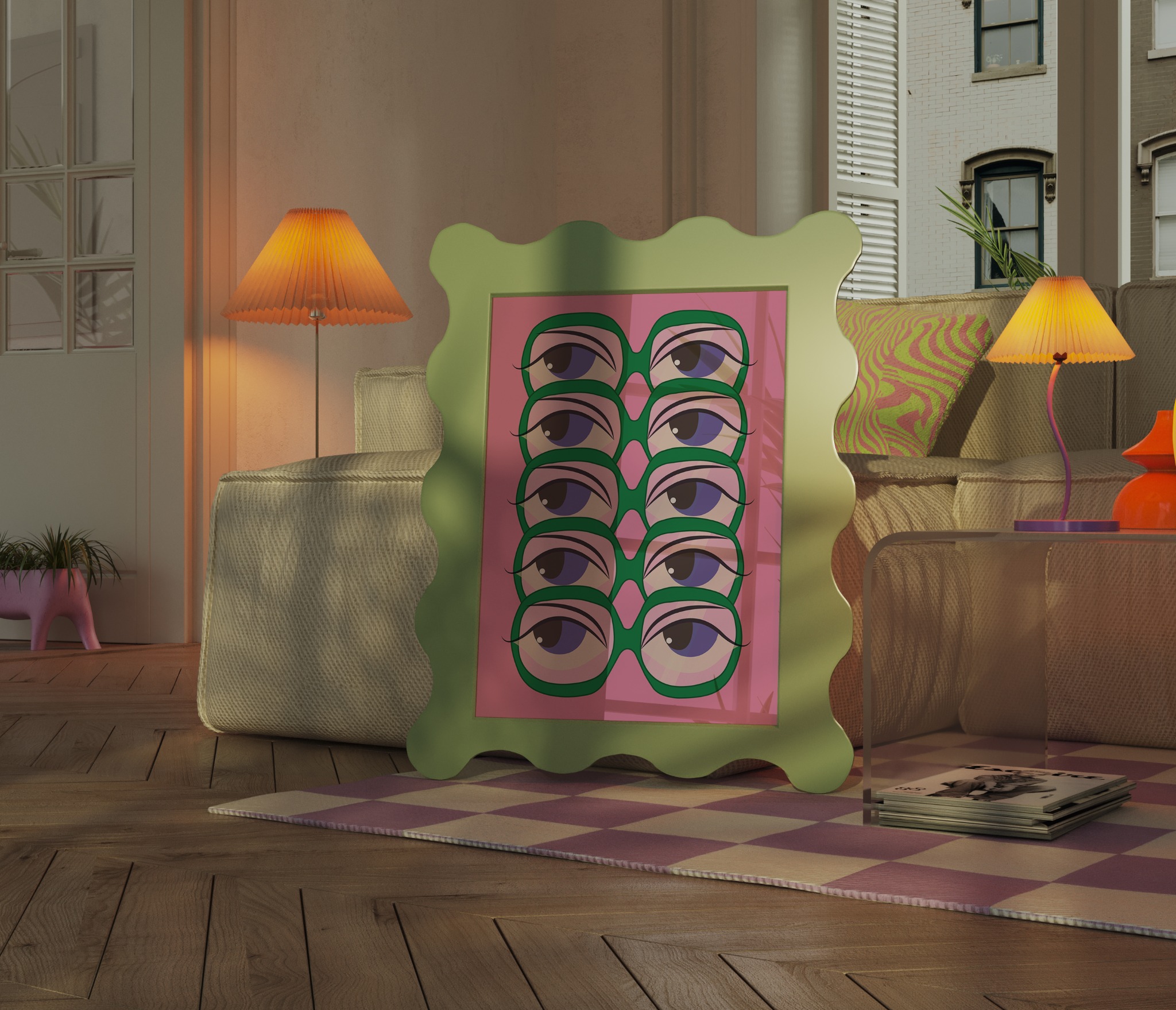 Projekt Plakatu 'spojrzenia'