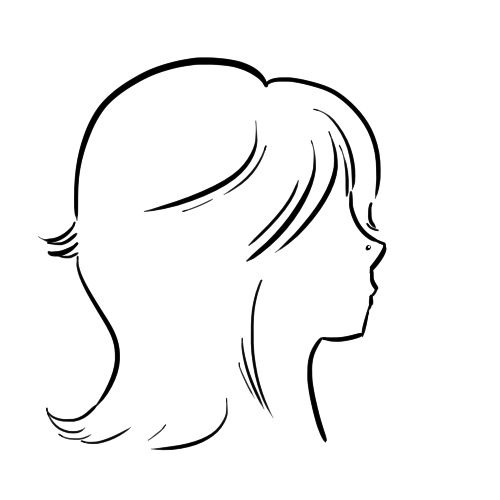 szkic logo salonu fryzjerskiego