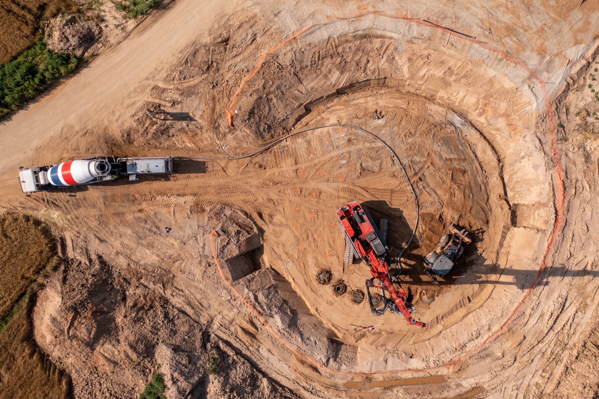 Wzmacnianie podłoża pod farmy wiatrowe.
