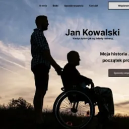 Strona internetowa - www wspierające osoby niepełnosprawne.