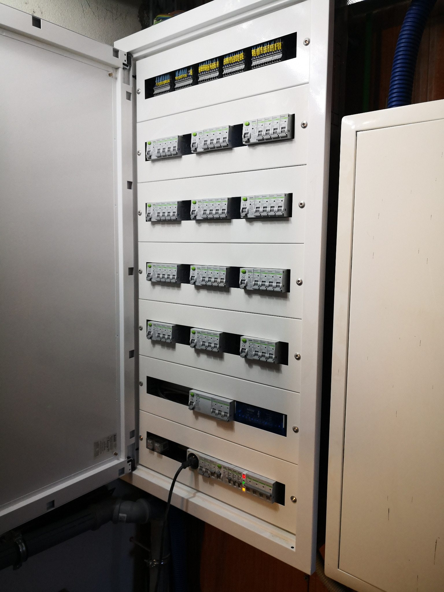 No i praktycznie rozdzielnia skończona, jeszcze trzeba dopieścić szczegóły.