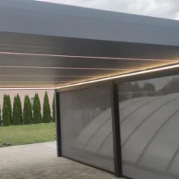 Pergola dwumodułowa + Rolety Screen Roll.