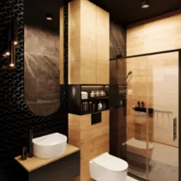 Nowoczesna łazienka w Niedźwiedziu