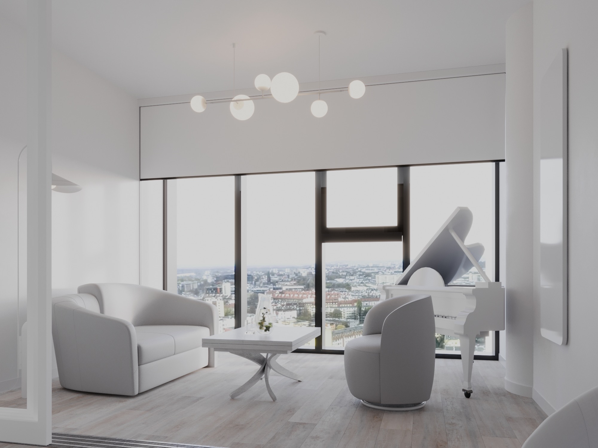 Gabinet psychoterapeutyczny Hanza Tower. Dla AS Designing.