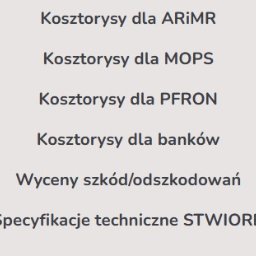 Kosztorysy, ekspertyzy Radom 4