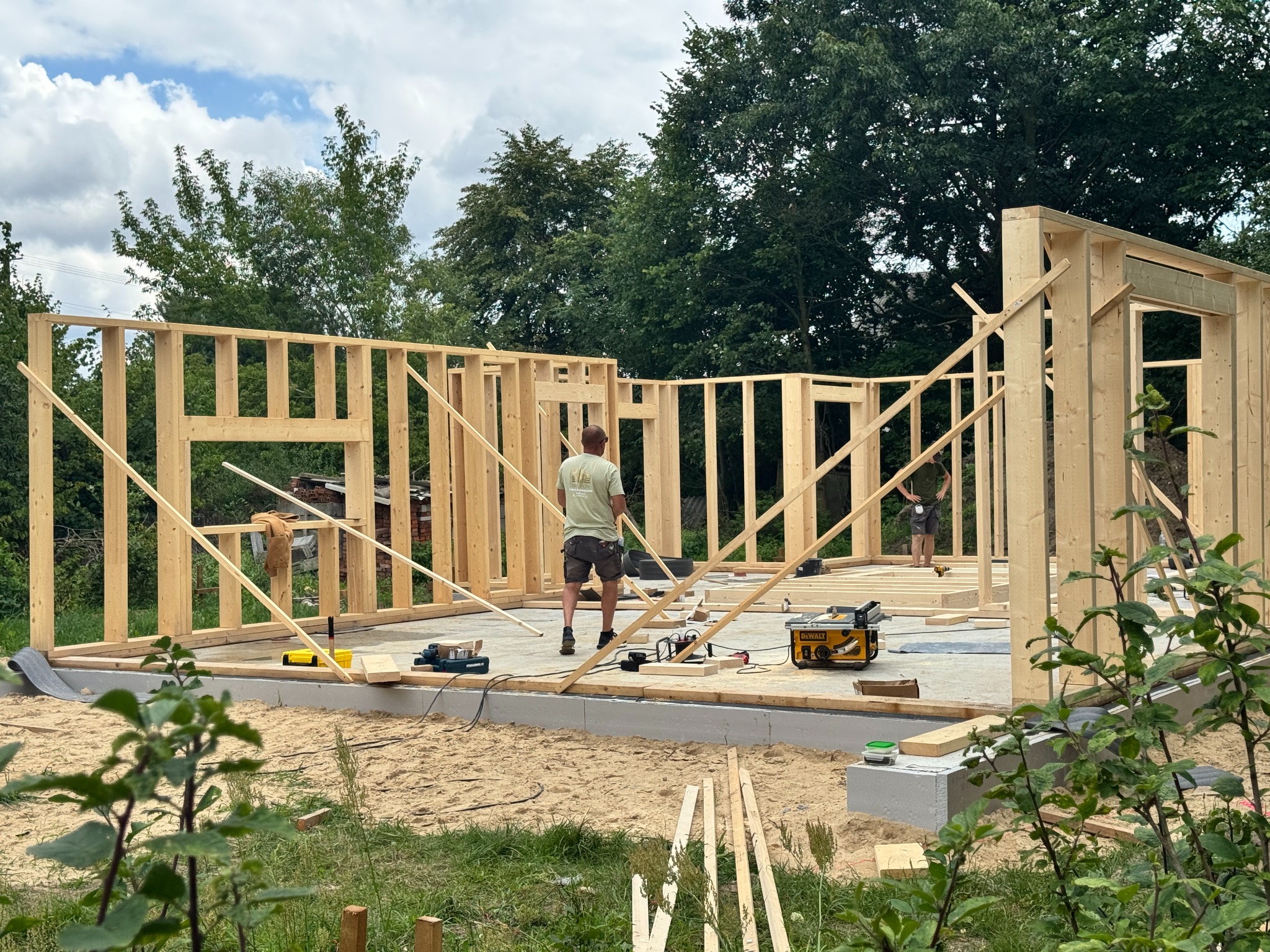 Dębe wielkie - projekt domu stodoła z widokiem