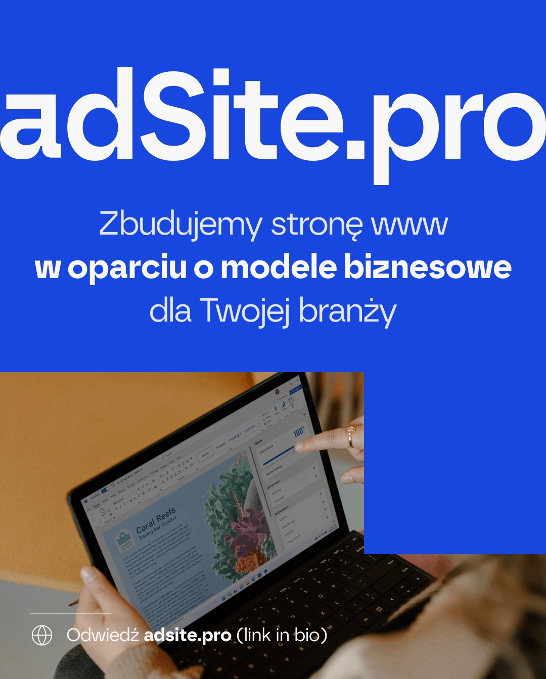 Z nami zbudujesz stronę dostosowaną do Twoich potrzeb, w oparciu o nasze doświadczenia z Twoją branżą.