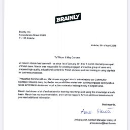 Przez wiele lat byłem częścią portalu Zadane - Brainly, gdzie byłem odpowiedzialny za język angielski na portalu (między innymi).