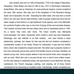 Jedno z przykładowych tłumaczeń tekstu z języka polskiego na angielski.