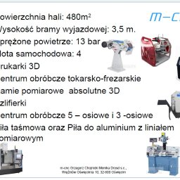 Park maszynowy na którym realizowane są usługi