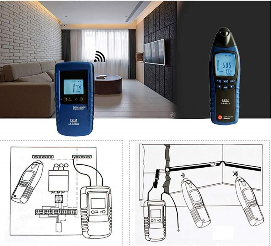 Wykrywanie i Trasowanie Przewodów w Ziemi, Ścianach, Podłodze i Sufitach.