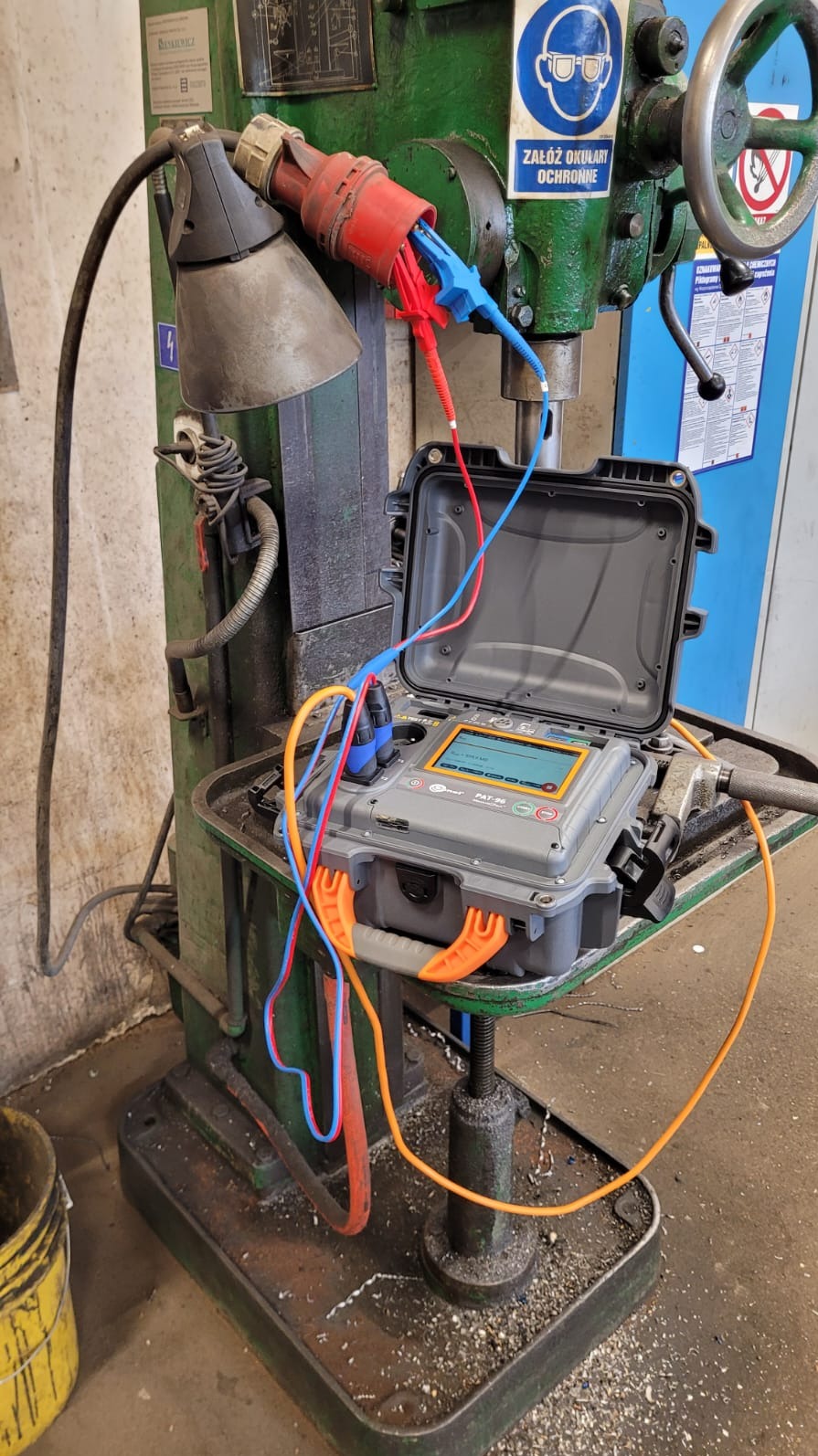 Pomiar Wiertarki Stołowej pod Kątem Jej Sprawności