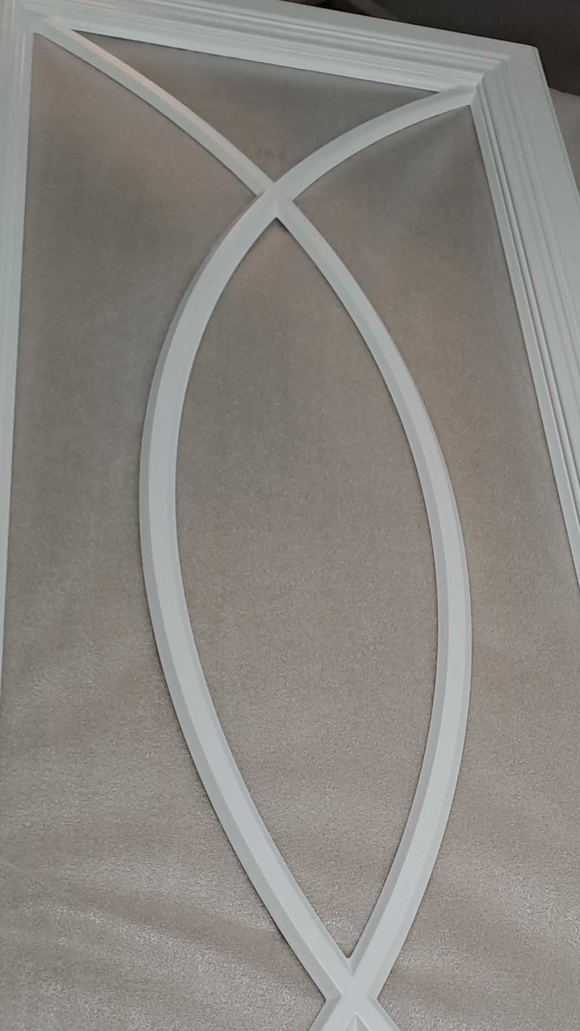 Witryna lakierowana RAL 9003 mat