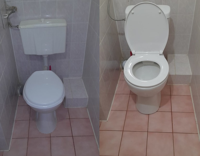 wymiana kompaktu WC