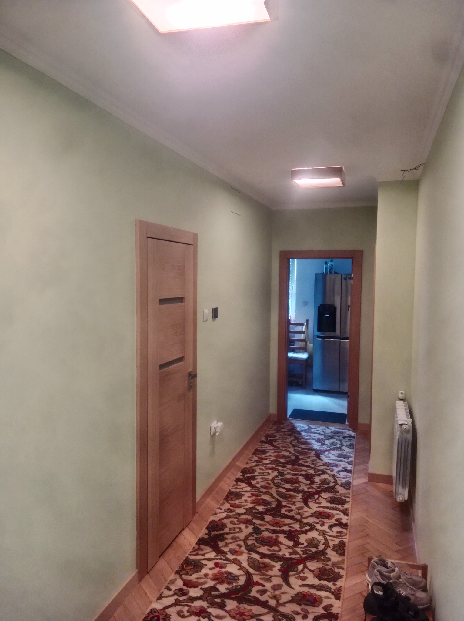 Korytarz po skończonych pracach.