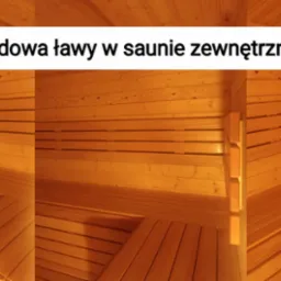 Budowa ławy saunowej.