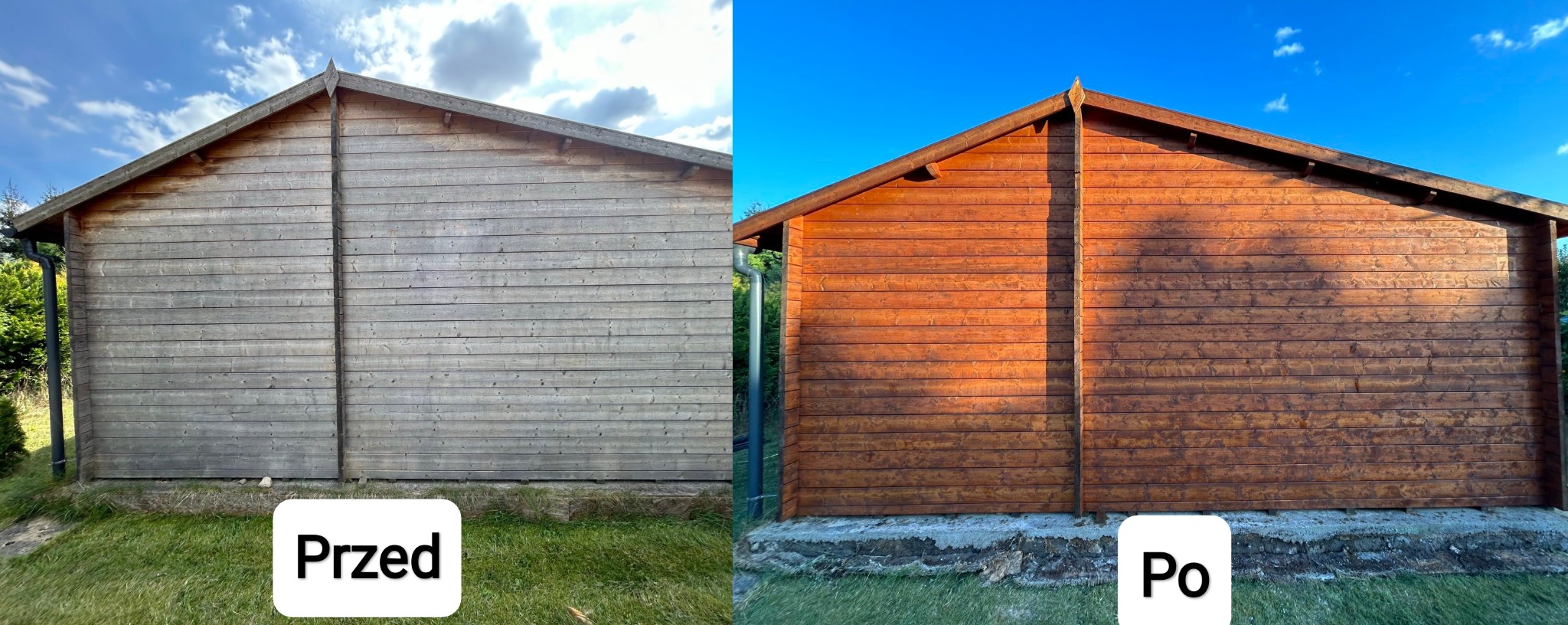 Renowacja drewnianego domku.