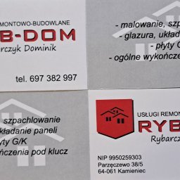 RYB-DOM Dominik Rybarczyk - Fantastyczne Kładzenie Gładzi Leszno