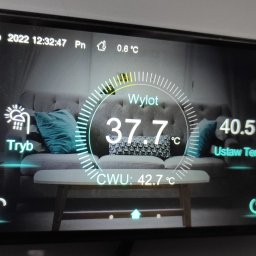 dotykowy sterownik pompy ciepła