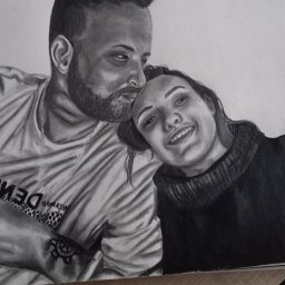 Rysunek na zamówienie dla koleżanki.