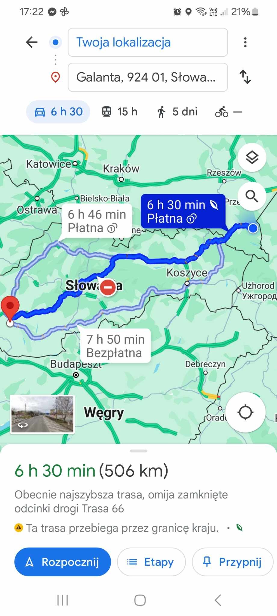 Transport międzynarodowy Polska - Słowacja