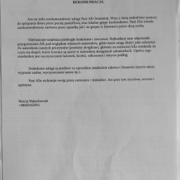 Rekomendacja od klienta 