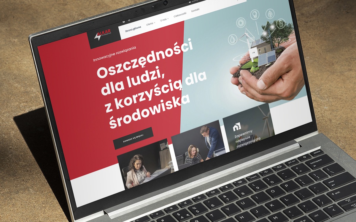 Strona internetowa firmy Alkar Professional.