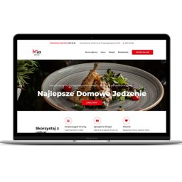 Strona internetowa dla firmy Maxbistro prowadzącej lokalne Bistro w Białymstoku.