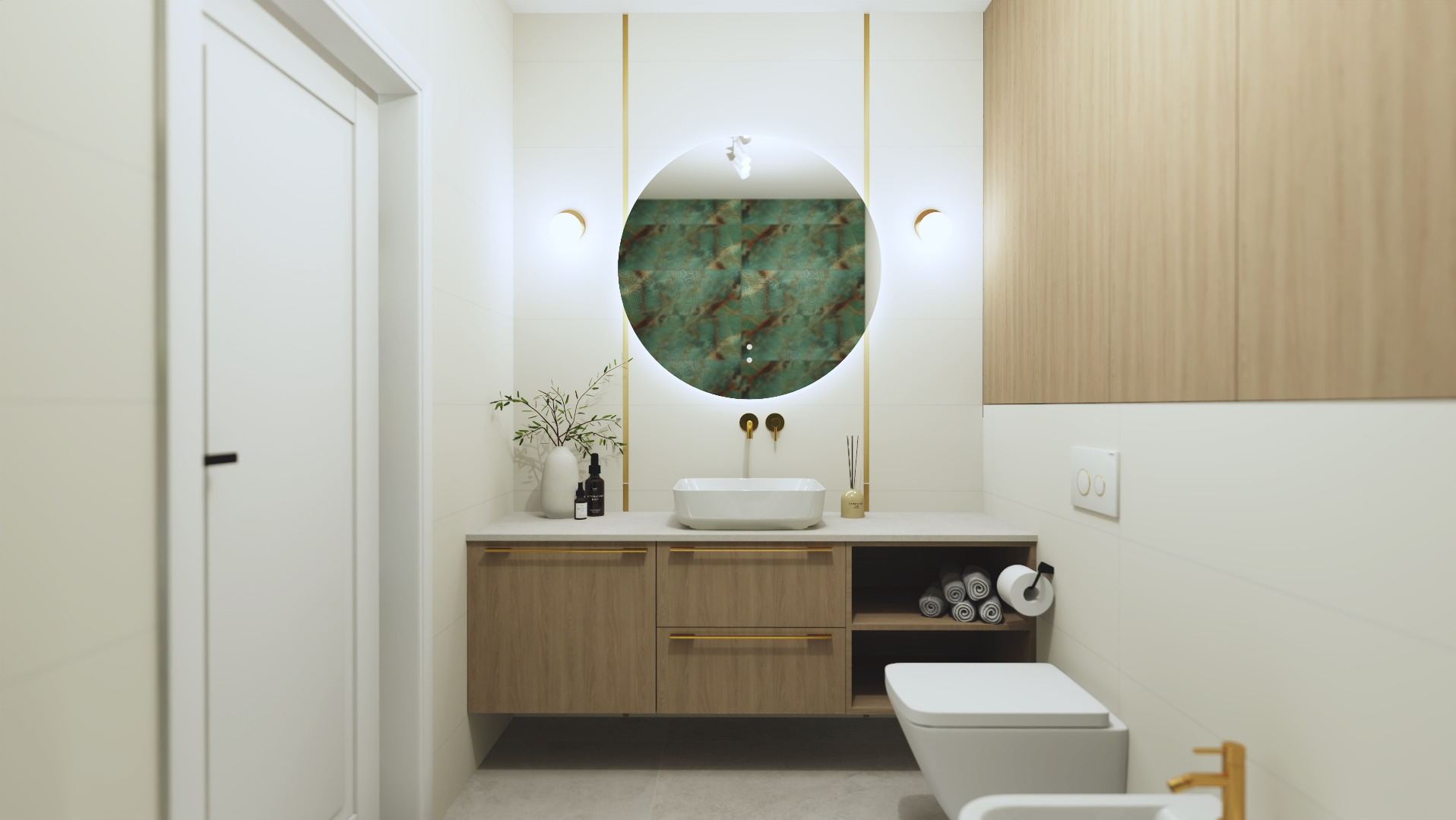 Projekt łazienek dla klienta, obecnie w trakcie realizacji.