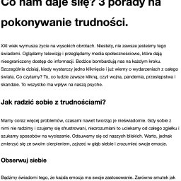 Artykuł na blog psycholocziny