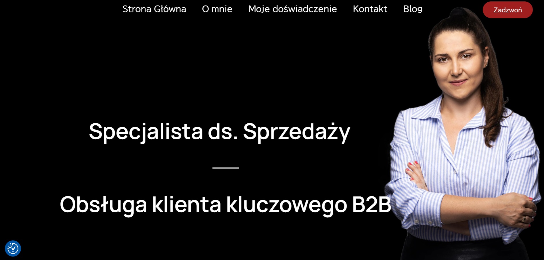 Strona internetowa typu portfolio wykonana przez Imagine Website