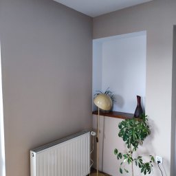 Usuniecie poprzedniej pokrywy, kladzenie gladzi i malowanie