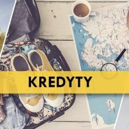 Tomasz Klein Ekspert Finansowy Credipass Polska S.A. oddział Gdynia - Kompozycja kolażu: dom jednorodzinny z ogrodem, otwarta walizka z ubraniami i mapą świata, uśmiechnięta rodzina trzymająca kartonowy dach nad głową.