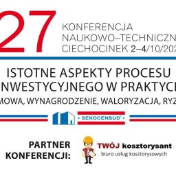 TWÓJ kosztorysant - biuro usług kosztorysowych - PARTNER - 27 Konferencji Naukowo-Technicznej SEKOCENBUD