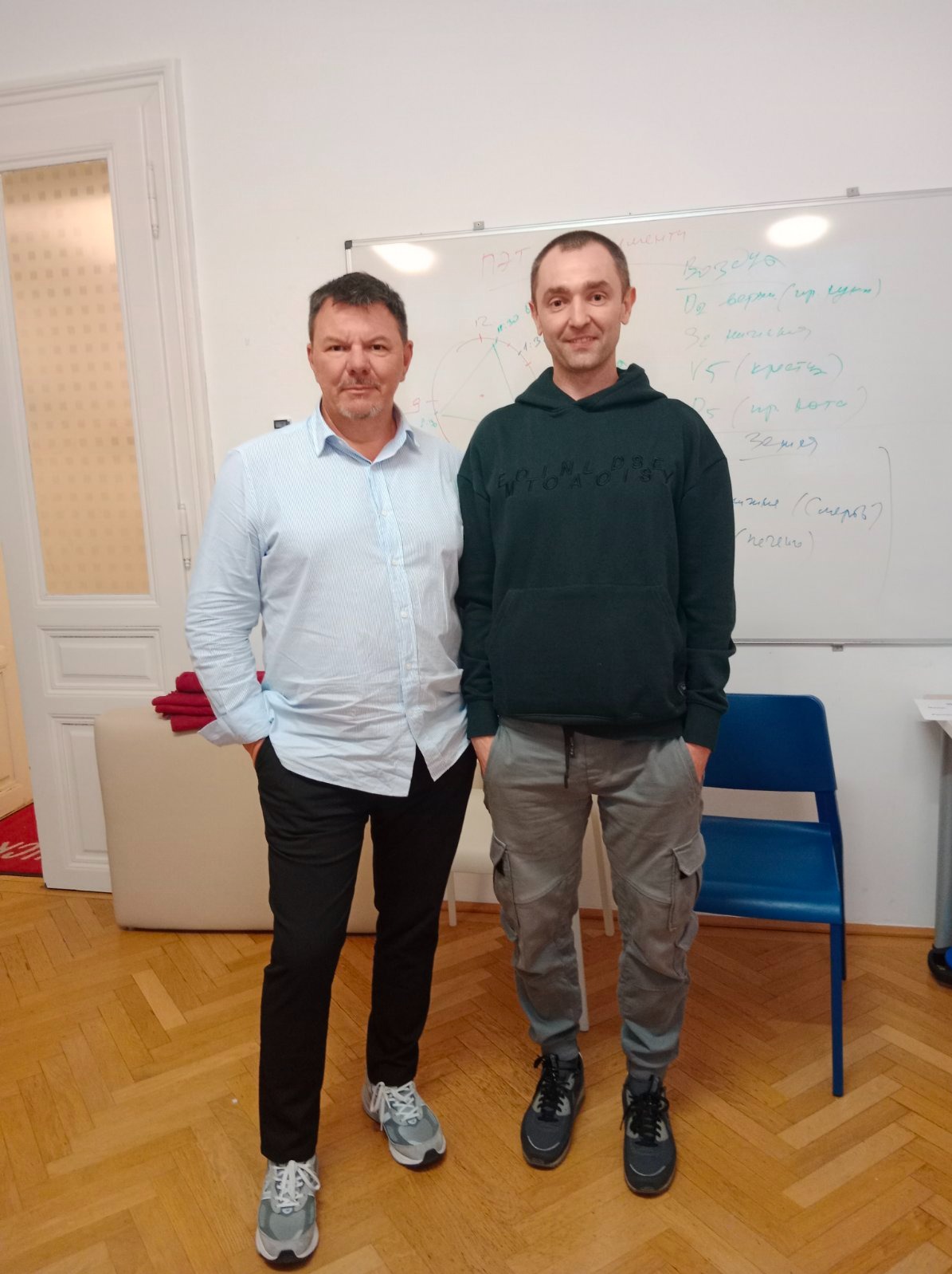 Spotkanie twórcze w Wiedniu ze swoim nauczycielem.