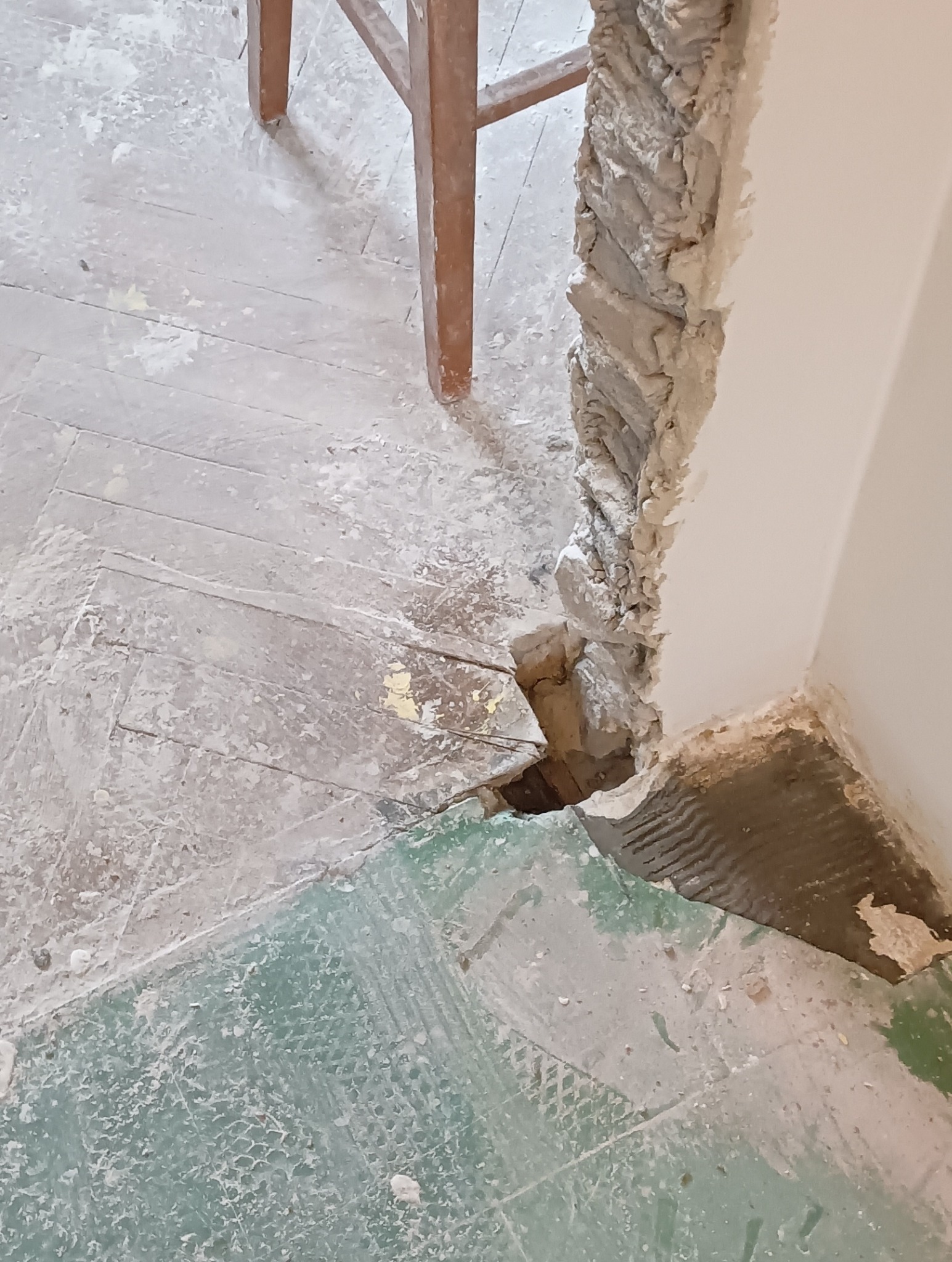 Przed remontem i w trakcie trwania prac