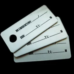 Metalowe tabliczki inwentaryzacyjne