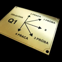 Grawerowane tabliczki mosiężne