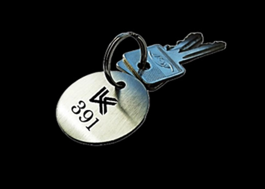 Brelok do kluczy ze stali nierdzewnej grawerowany