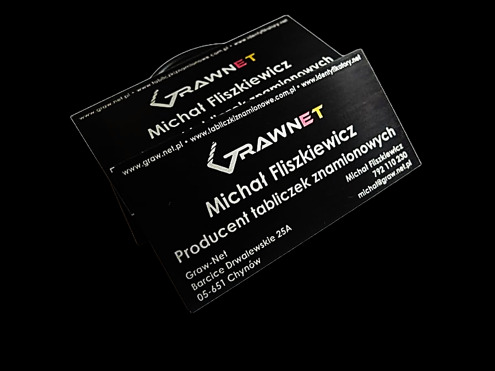 Metalowe wizytówki biznesowe