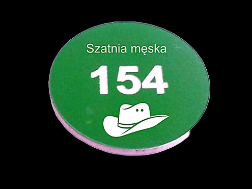 Tabliczki na wieszaki szatniowe z laminatu grawerowane
