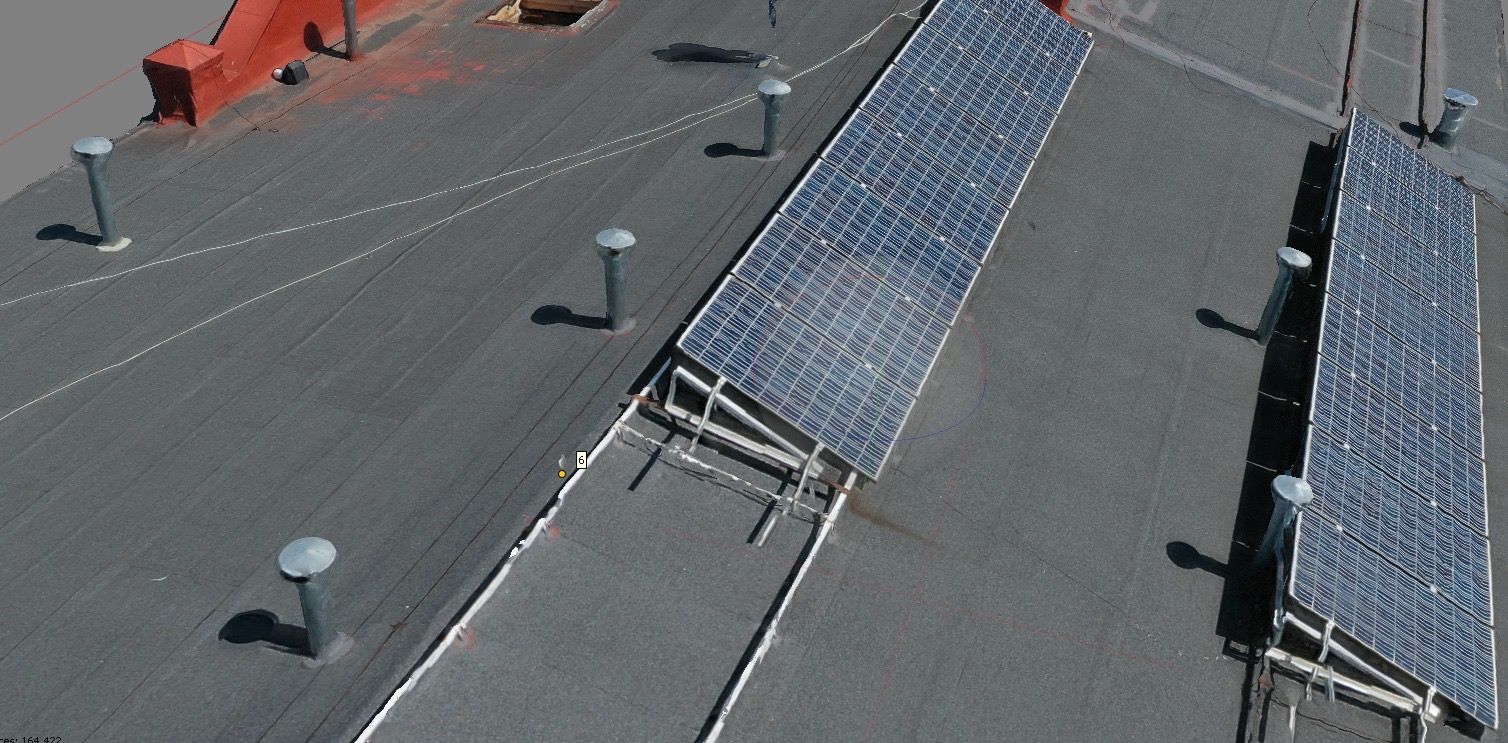 Wykonany model 3D z dokładnością 0,5cm pod projekt instalacji 50kW