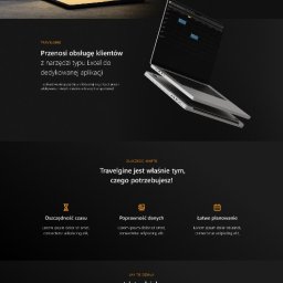 Projekt strony internetowej dla usług przewozowych - travelgine.net