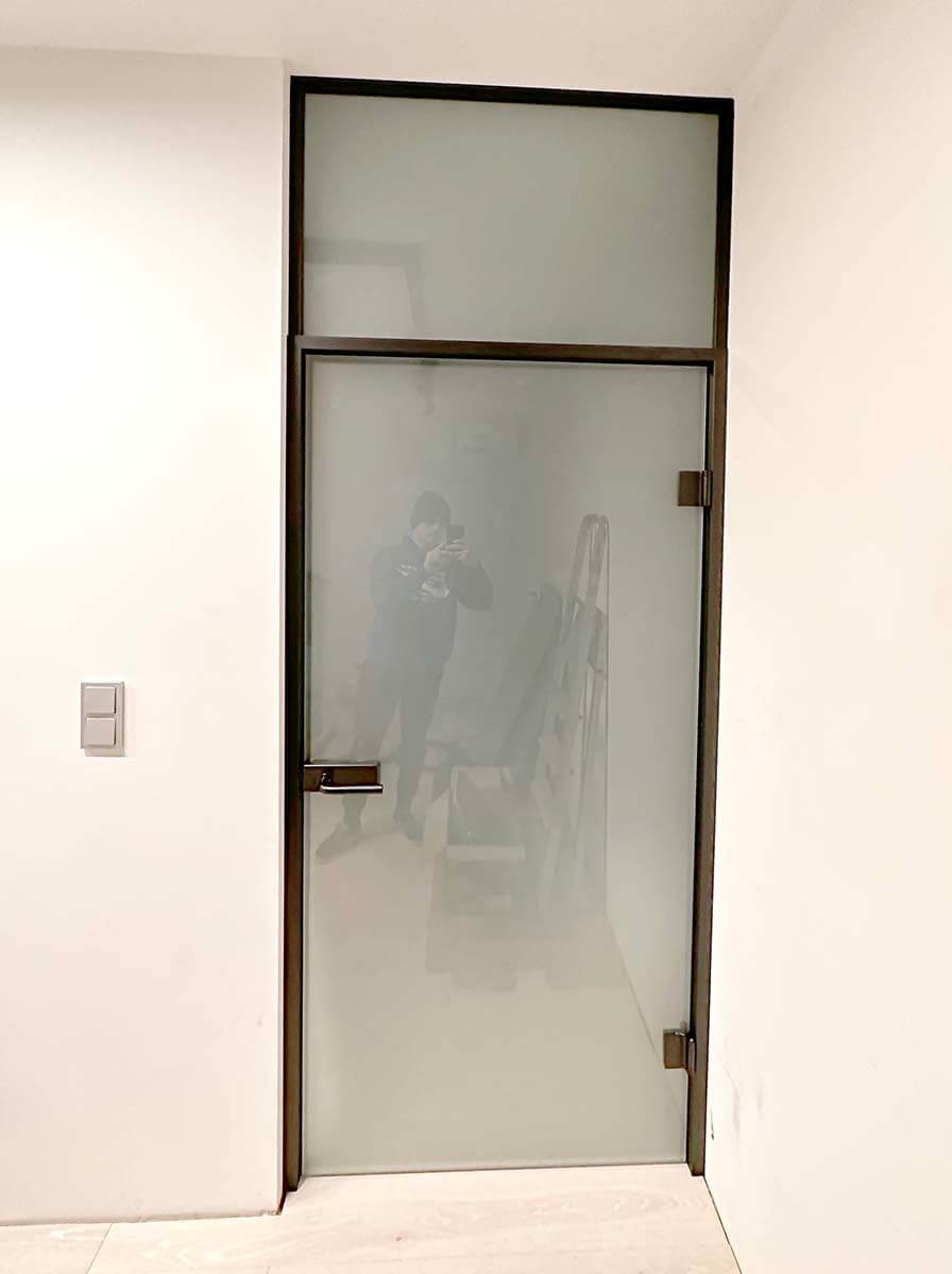 Drzwi szklane matowe