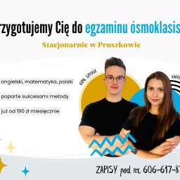 Kursy ósmoklasistów w EduPlace: Przygotuj się do egzaminu z angielskiego, matematyki i polskiego. Skuteczne metody, doświadczona kadra, indywidualne podejście. Dołącz do nas w Pruszkowie!