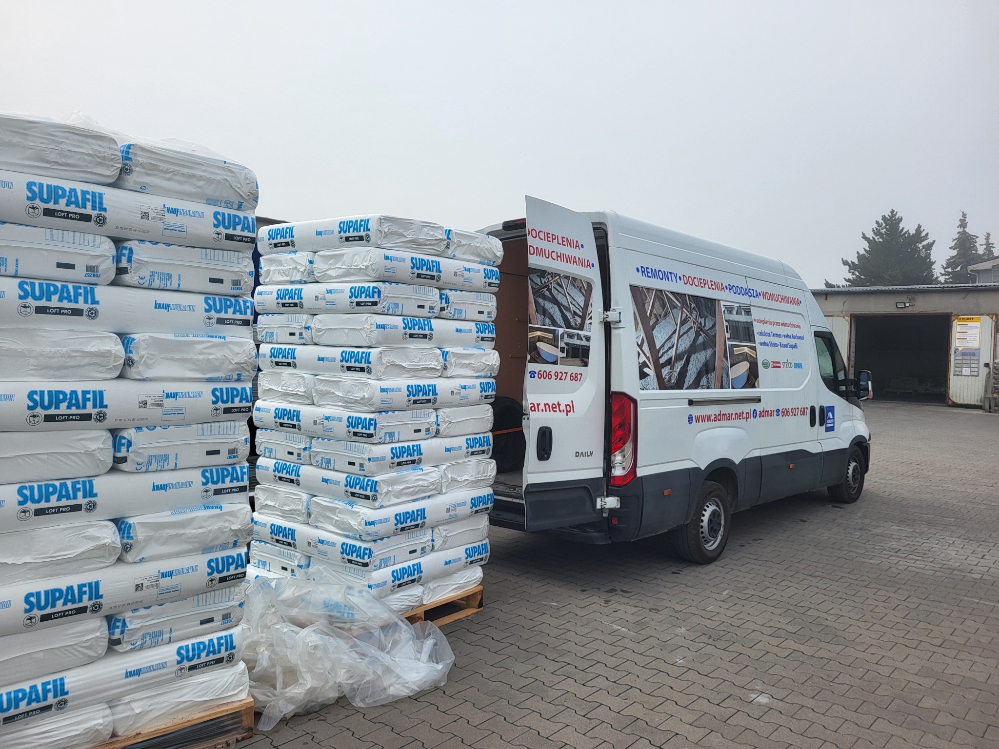 Wełna Knauf supafil loft pro , ocieplenia bez mostków termicznych przez wdmuchiwanie