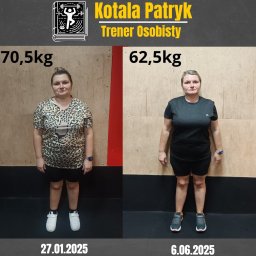 Przemiana Doroty w zaledwie 3 miesiące udało nam się zrzucić 6kg jest to bardzo dobry wynik, wręcz wzorowy według wszelkich badań, dzięki temu zapobiegniemy efektowi jojo w przyszłości.