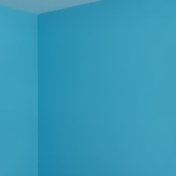 Arkadiusz Pawlak - Świeżo pomalowane na turkusowo ściany w rogu pokoju, widoczne puszki instalacyjne w ścianie oraz fragment ościeżnicy.